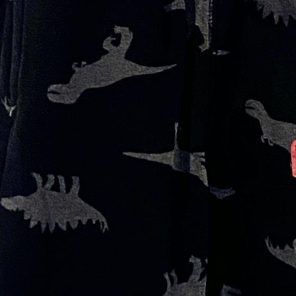 Old Navy Kids Black with Gray Dinosaurs Joggers Sweatpants - Picture 3 of 9